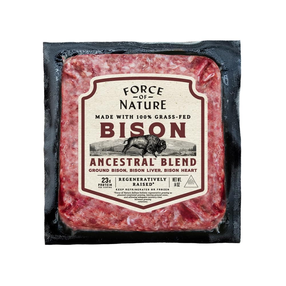 Force of Nature Ground Bison Liver Heart 14 oz — product image 1