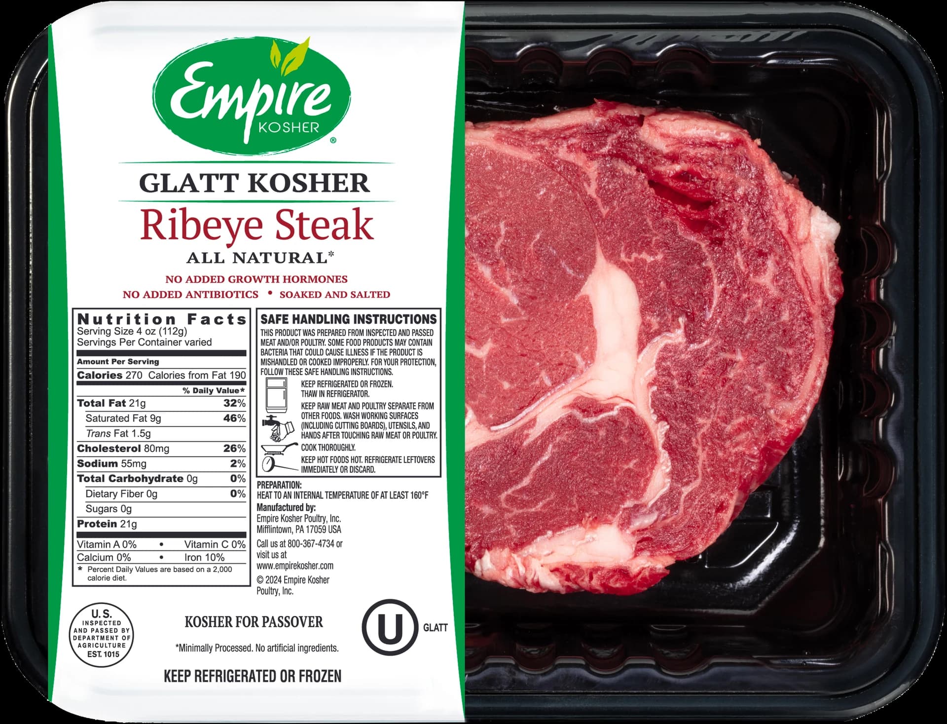 Beef Empire Kosher Ribeye Glatt — product image