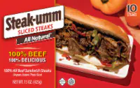Steak-umm® All Natural 100% Beef Sandwich Steaks — product image 1