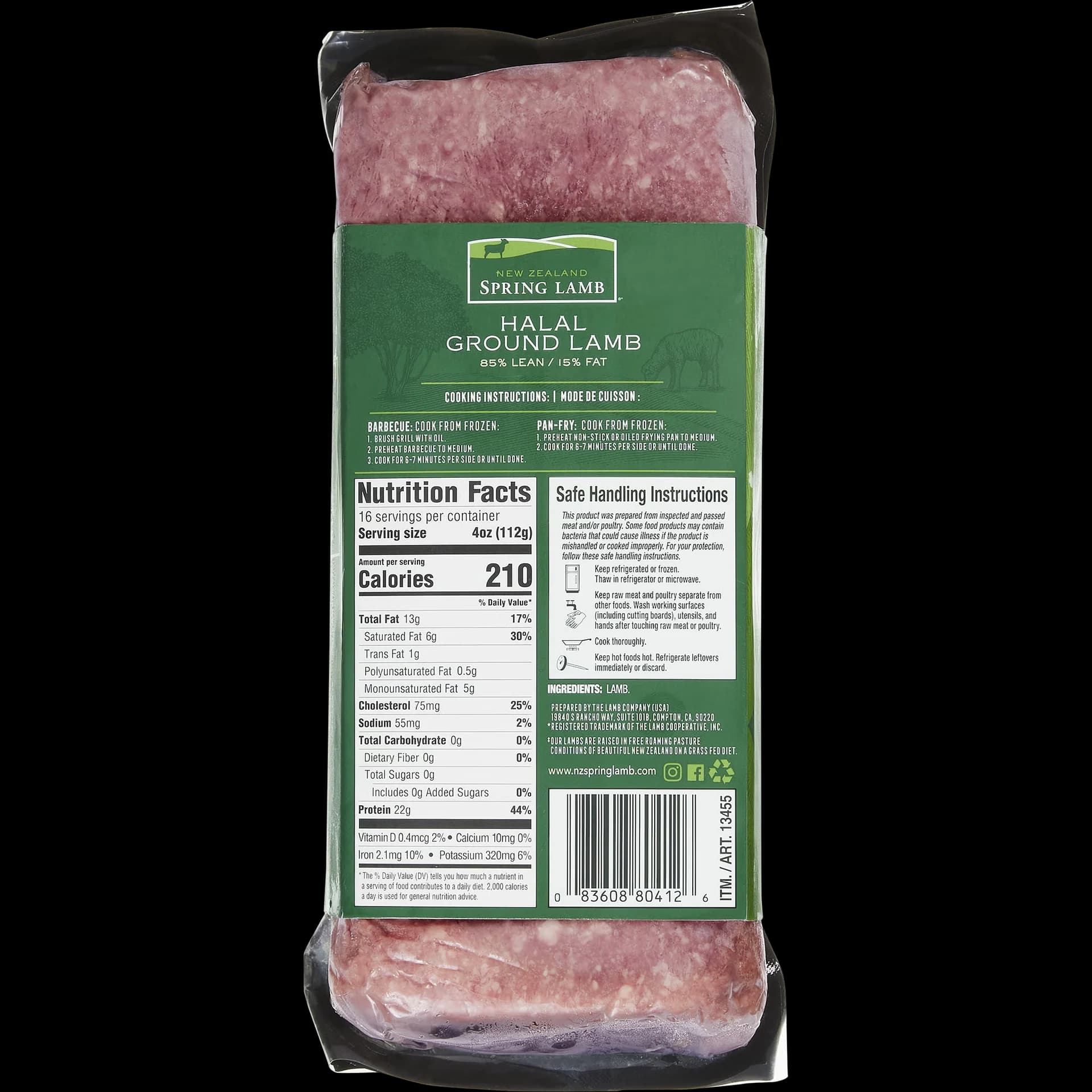 New Zealand Spring Lamb Halal Ground Lamb, 85% Lean, 4 lbs — product image 2
