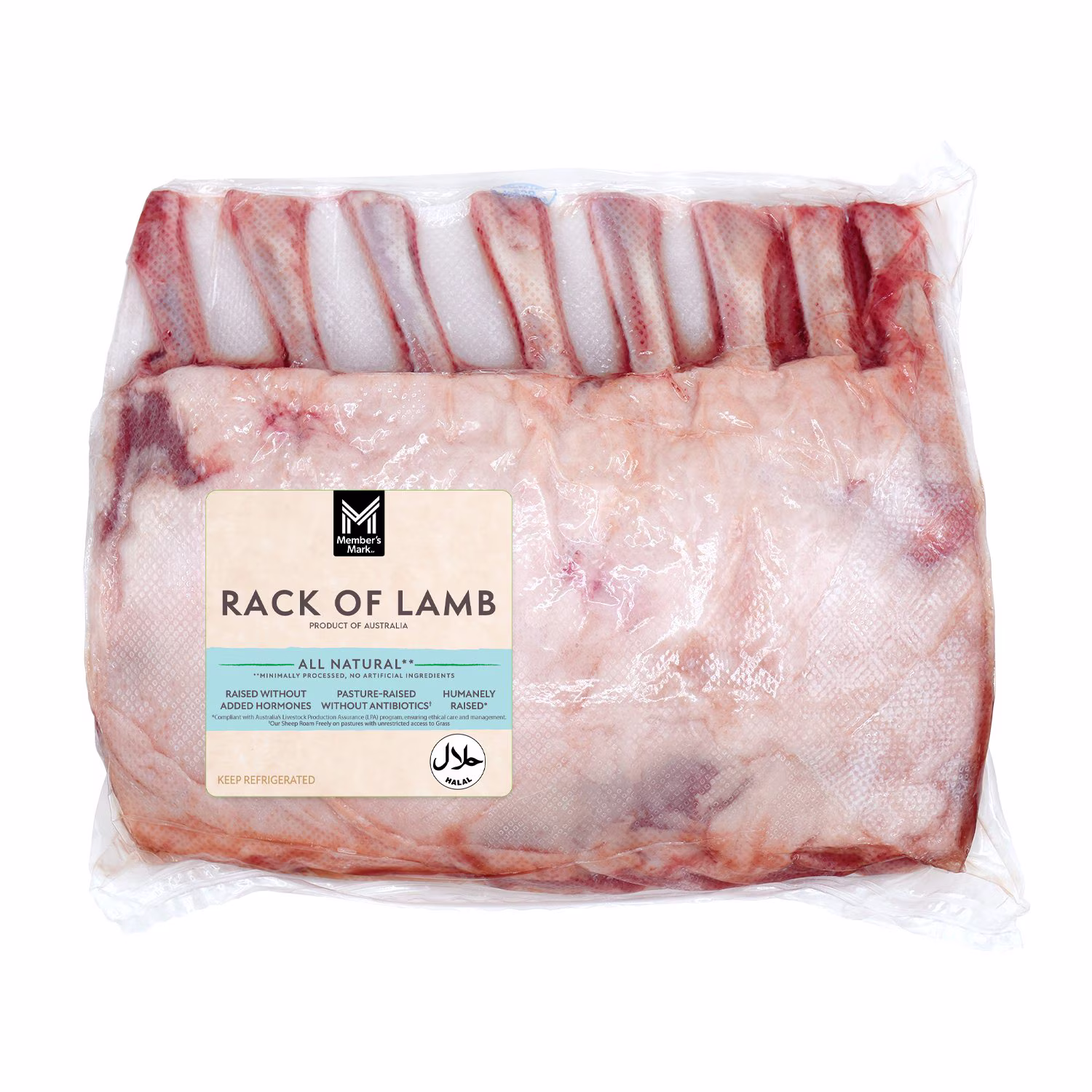 Member's Mark Australian Frenched Lamb Rack, Vacuum Pack, priced per pound — product image 1