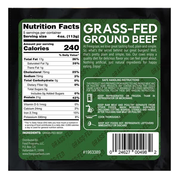 Miami Beef Grass-Fed Ground Beef, 4 lbs — product image 2