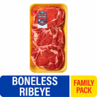 Choice Boneless Ribeye Beef Steak Family Pack (About 3-4 Steaks per Pack) — product image 1