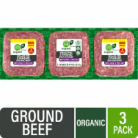 Simple Truth Organic® 85/15 Grass Fed Ground Beef Packs 3 LB BIG DEAL! — product image 1