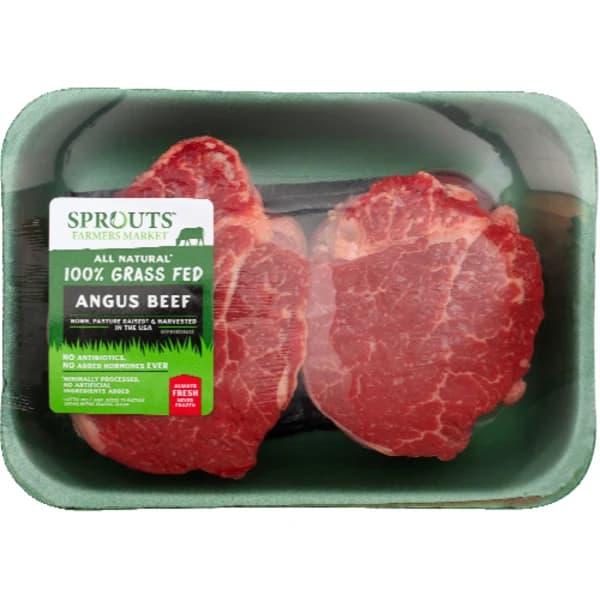Sprouts 100% Grass-Fed Fresh Boneless Angus Beef Tenderloin Steak — product image 1