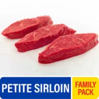Choice Petite Sirloin Beef Steak Family Pack (About 3-4 Steaks per Pack) — product image 1