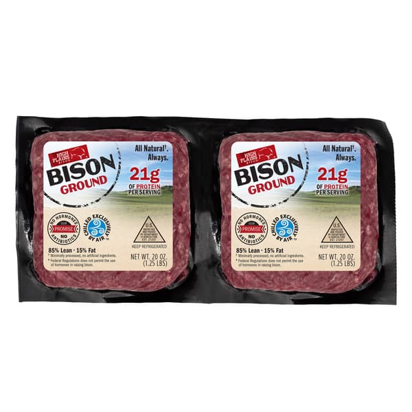High Plains Bison 85%/15% Ground Bison, 2 x 20 oz — product image 1