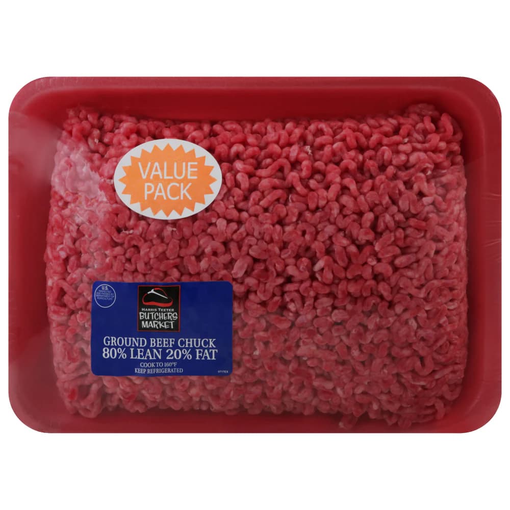 Harris Teeter Butchers Market 80/20 Ground Beef Chuck Value Pack — product image 3