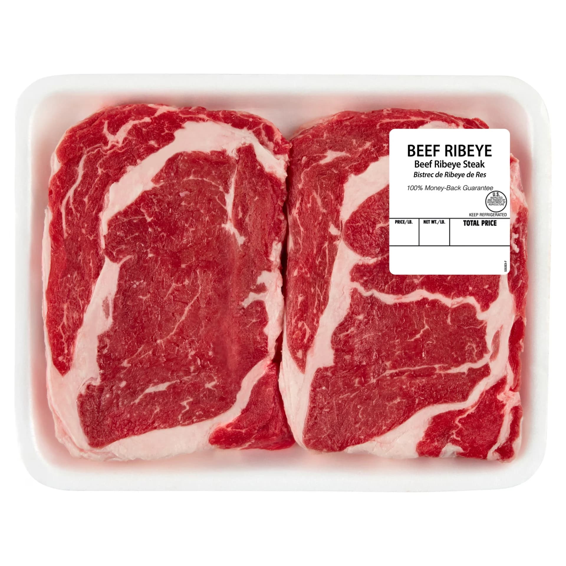 Ribeye Beef Steak, 2 per Tray, Fresh, 1.12 - 2.65 lb — product image 1