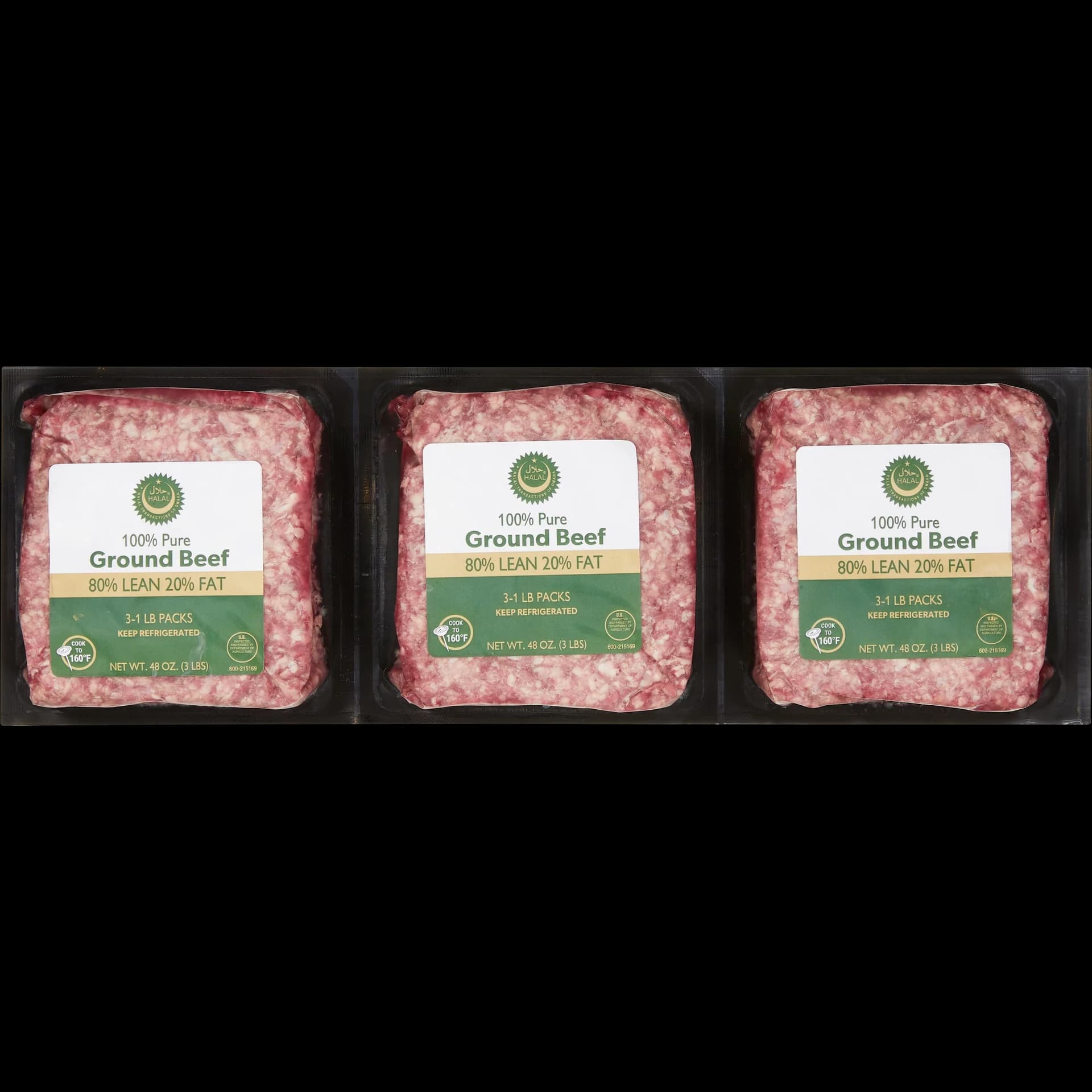 Halal Ground Beef, 80% Lean, 3 lbs — product image 2