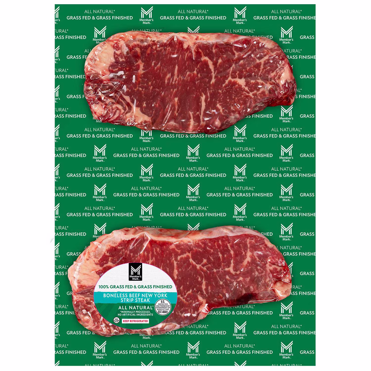Member's Mark Grass Fed Beef NY Strip Steak, priced per pound — product image 1
