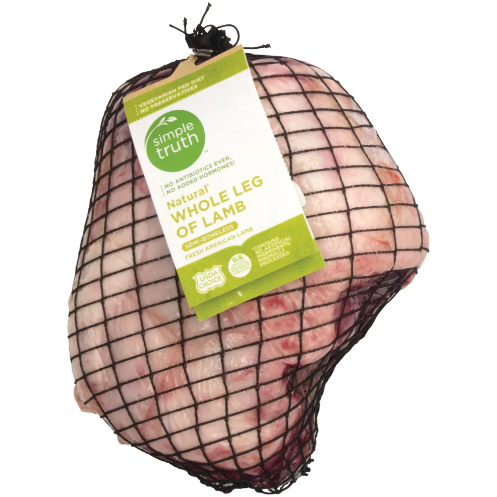Simple Truth Natural Whole Leg of Lamb, Semi-Boneless — product image 1