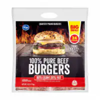 Kroger® 100% Pure Beef Quarter Pound Burgers BIG Deal! — product image 1