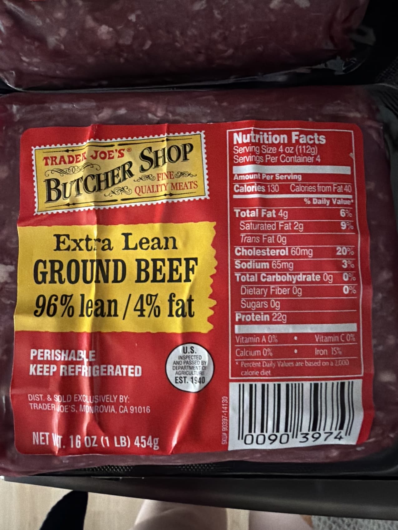 Extra Lean Ground Beef 96% Lean / 4% Fat — product image 1