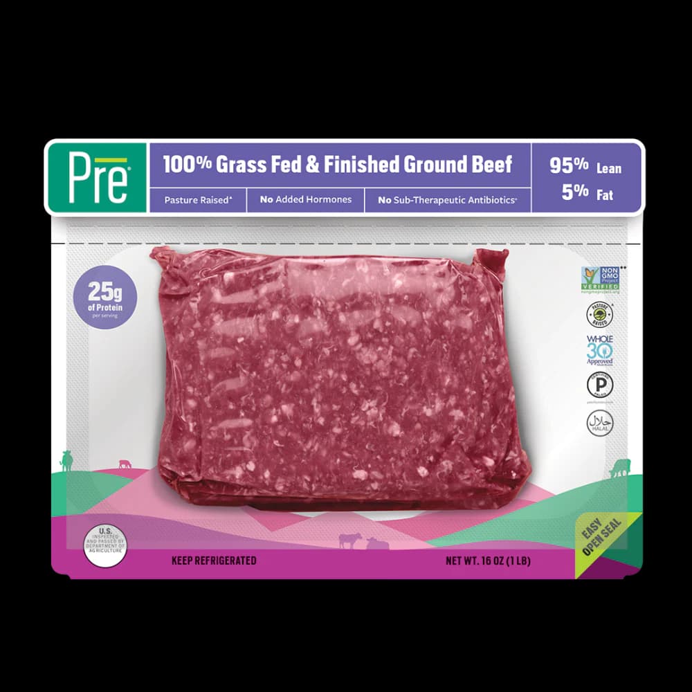 Pre 100% Grass Fed & Finished Ground Beef 95% Lean 5% Fat — product image 1
