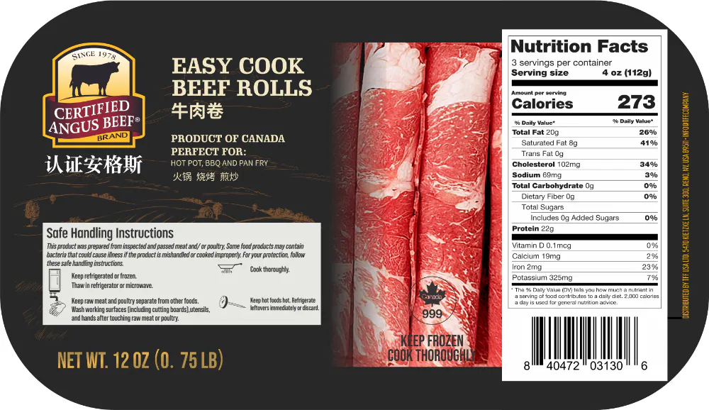 Easy Cook / Master Wang Certified Angus Beef Chuck Rolls, 12 oz — product image 1