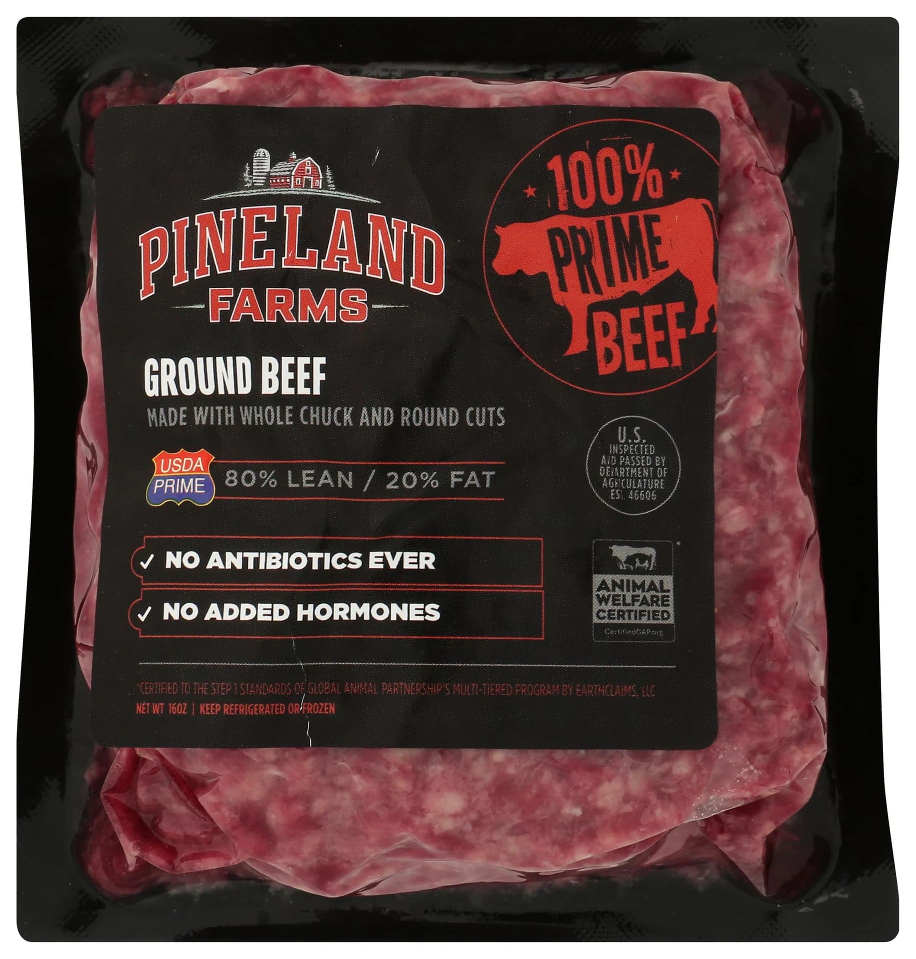 Pineland Farms Natural Meats Prime Ground Beef 80/20 — product image 1