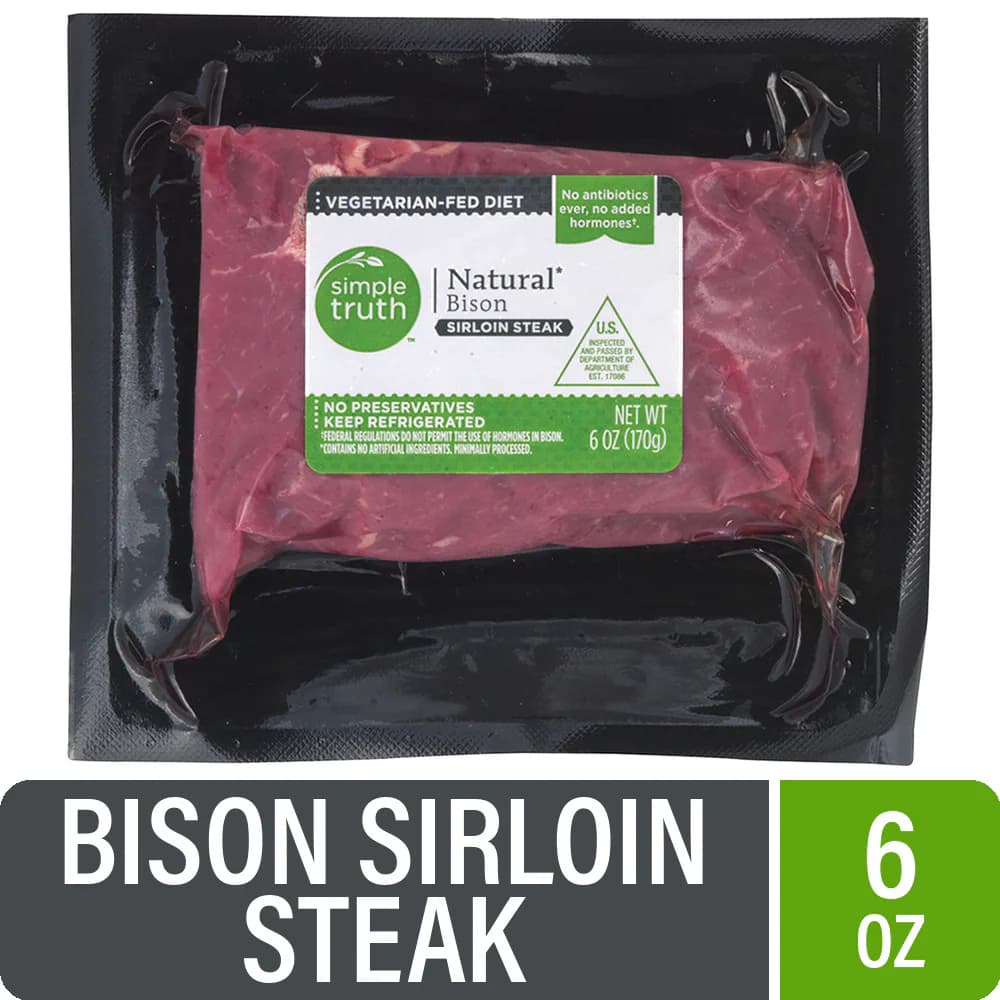 Simple Truth Natural Bison Sirloin Steak — product image 1