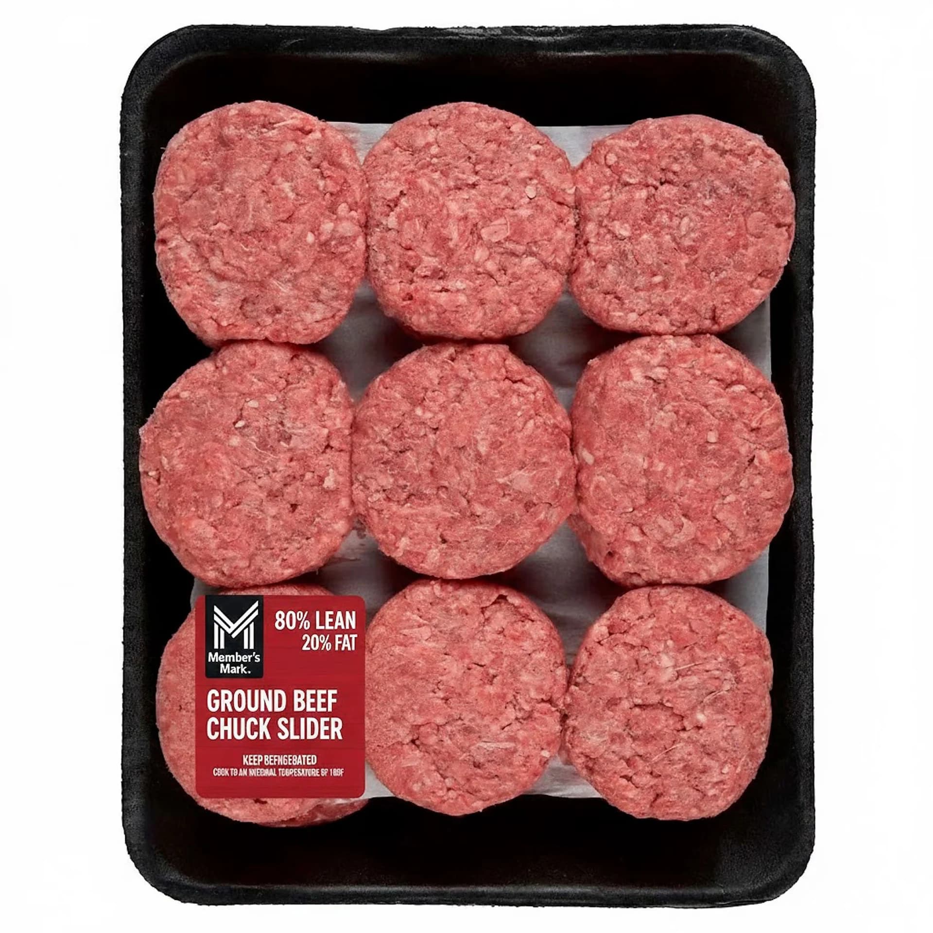 Member's Mark 80/20 Ground Beef Chuck Sliders, priced per pound — product image 1