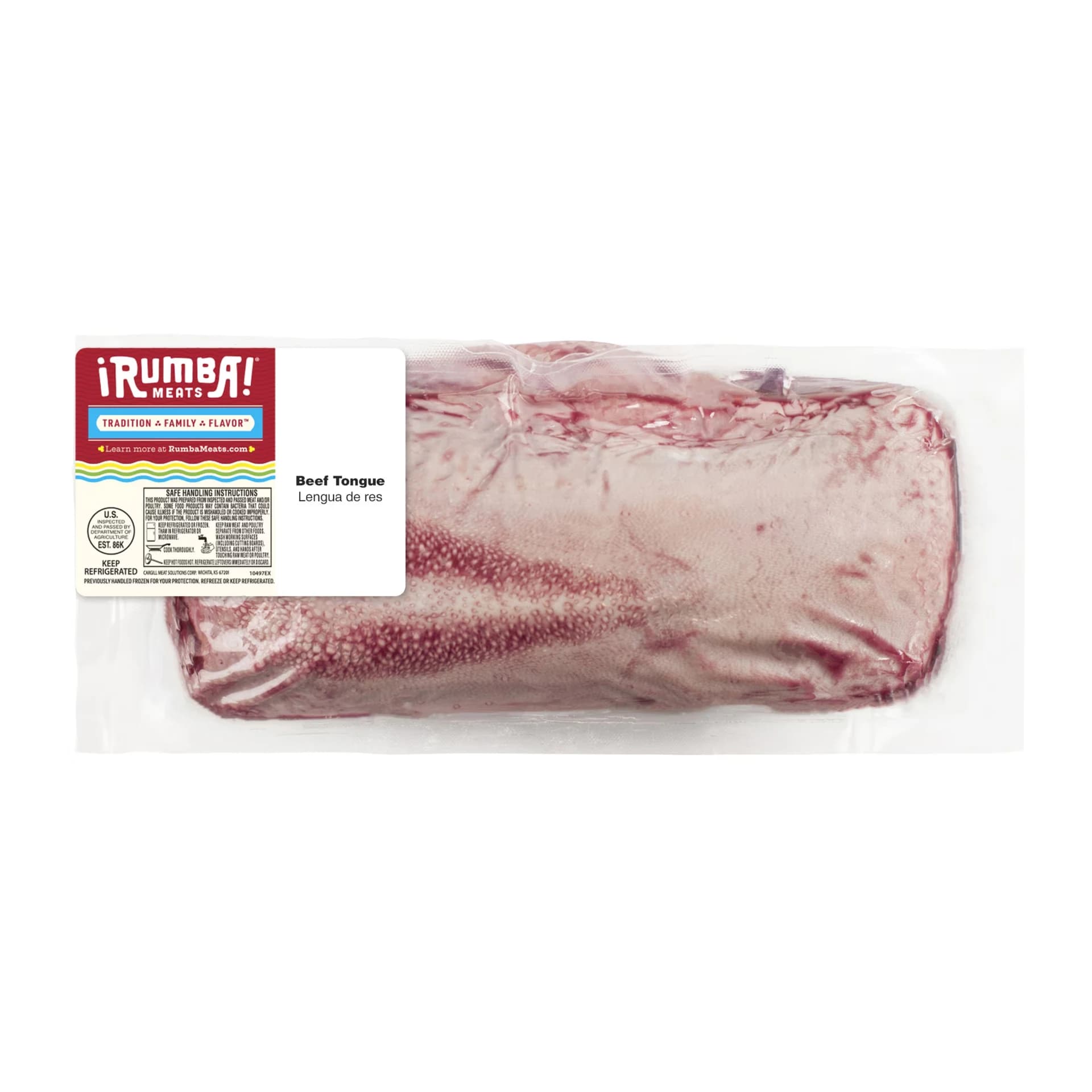 Rumba Meats Beef Tongue (Lengua De Res), Fresh, 3.22-4.22 lbs. — product image 1