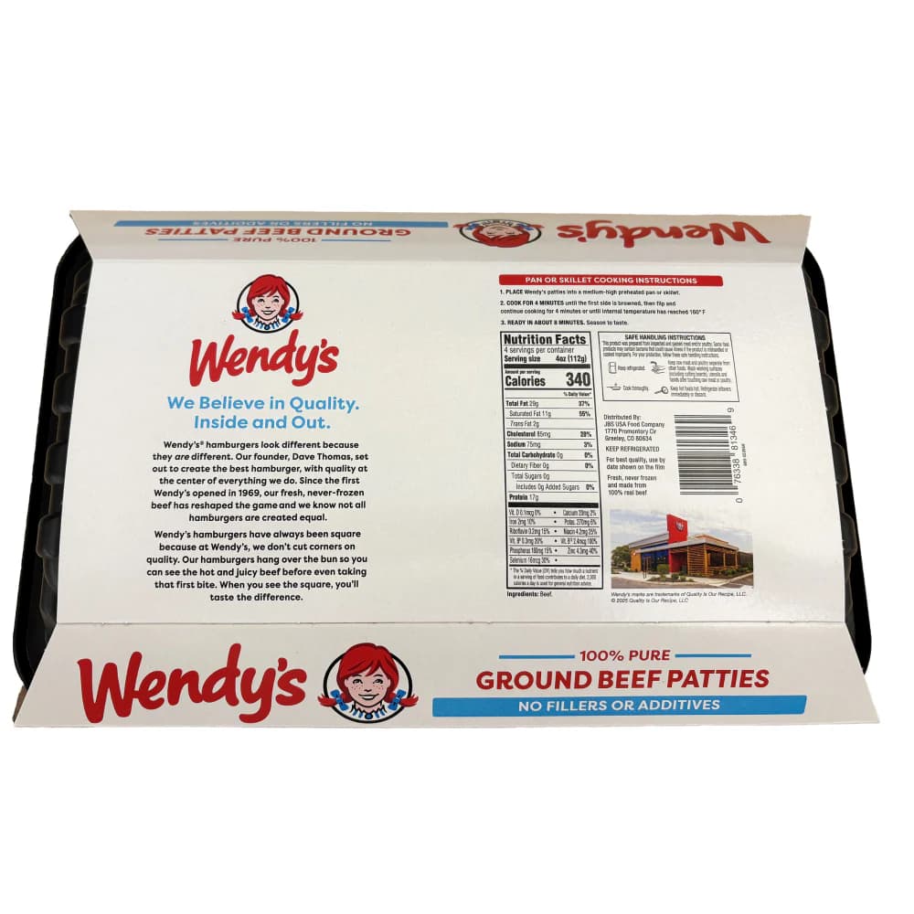 Wendy’s Ground Beef Patties (Exclusive To Kroger!) — product image 3