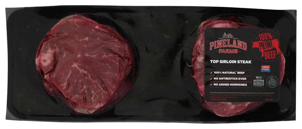 Pineland Farms Natural Meats Prime Beef Top Butt Steak, 12 OZ — product image 1