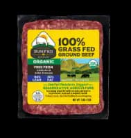 SunFed Ranch® 100% Grass Fed Organic Ground Beef Brick — product image 1