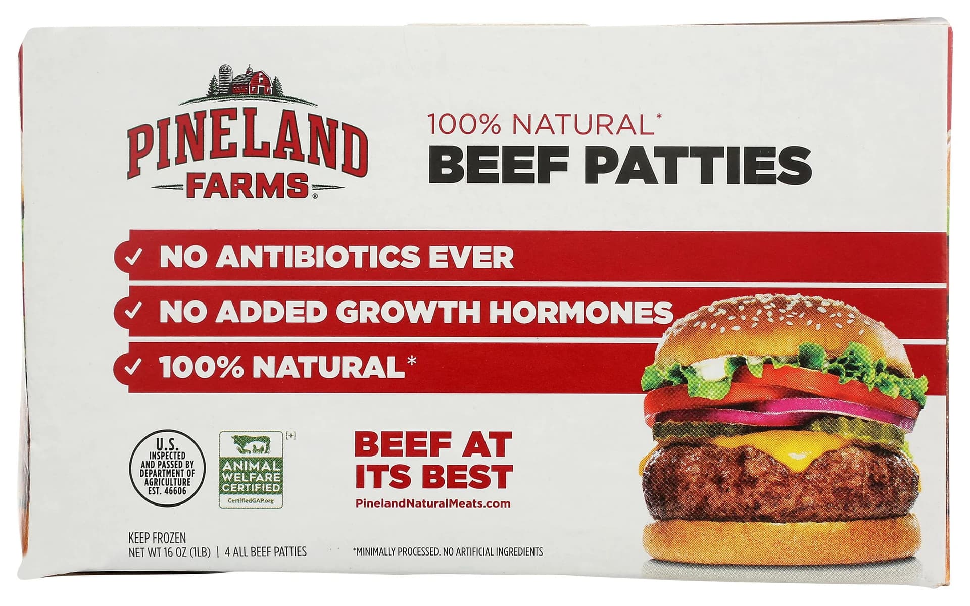 Pineland Farms Natural Meats Frozen Beef Burgers — product image 3