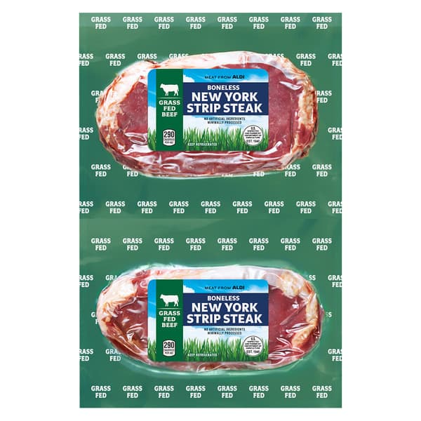 USDA Grass Fed Boneless New York Strip Steak, per lb — product image 1
