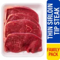 Thin Cut Sirloin Tip Beef Steak Family Pack — product image 1