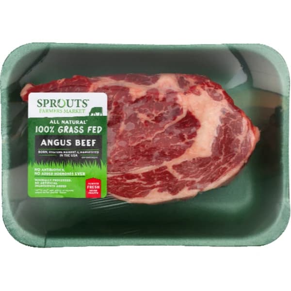 Sprouts 100% Grass-Fed Fresh Boneless Angus Beef Ribeye Steak — product image 1
