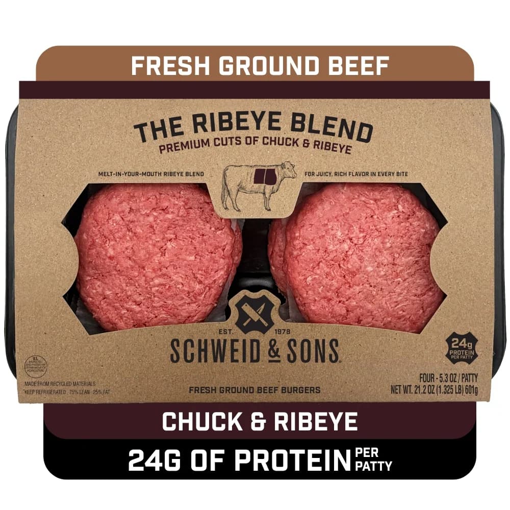 Schweid & Sons® Chuck & Ribeye Ground Beef Patties — product image 3