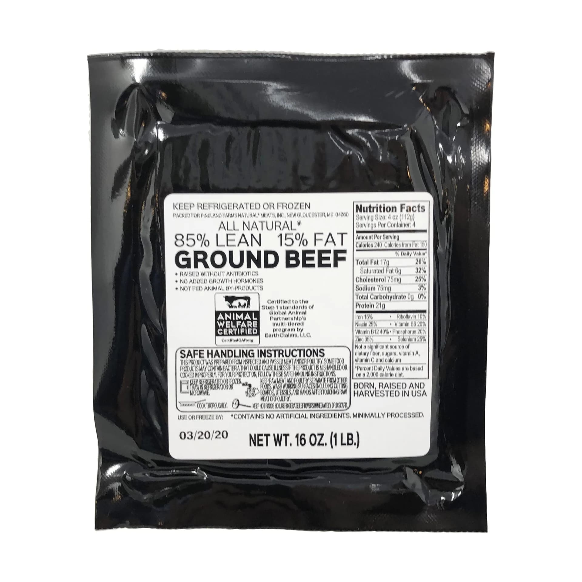 Pineland Farms Natural Meats Ground Beef 85/15 — product image 2