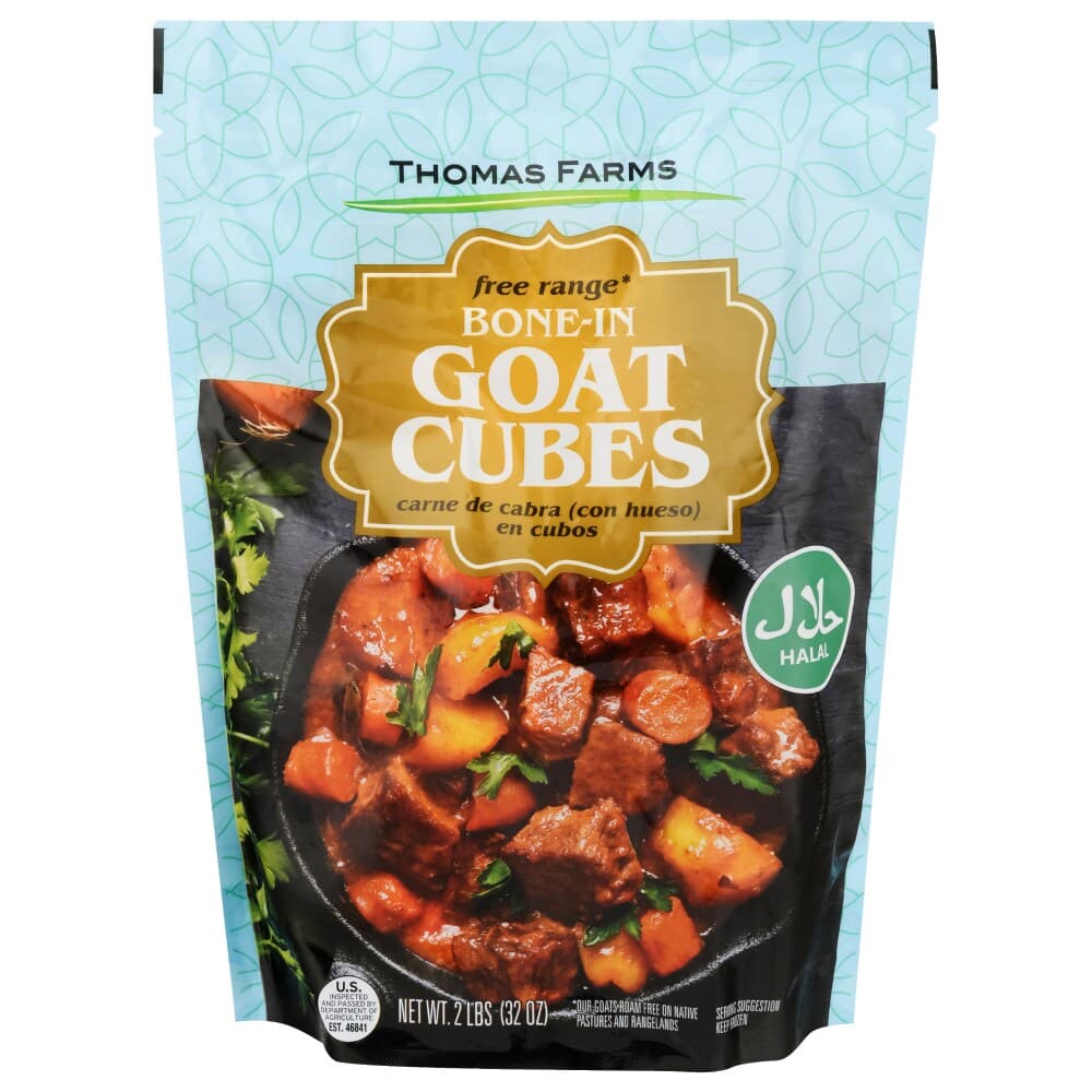 Thomas Farms Free Range Bone-In Goat Cubes — product image 1