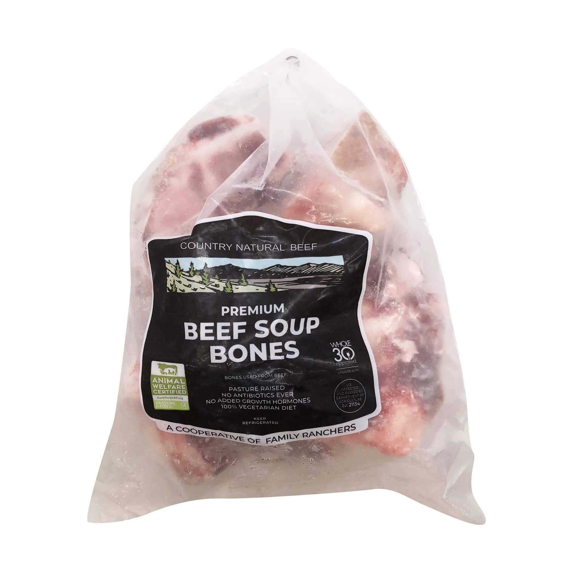 Country Natural Beef Beef Soup Bones — product image 1
