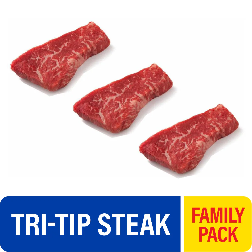 Choice Tri-Tip Beef Steaks Family Pack (5-6 Steaks per Pack) — product image 2