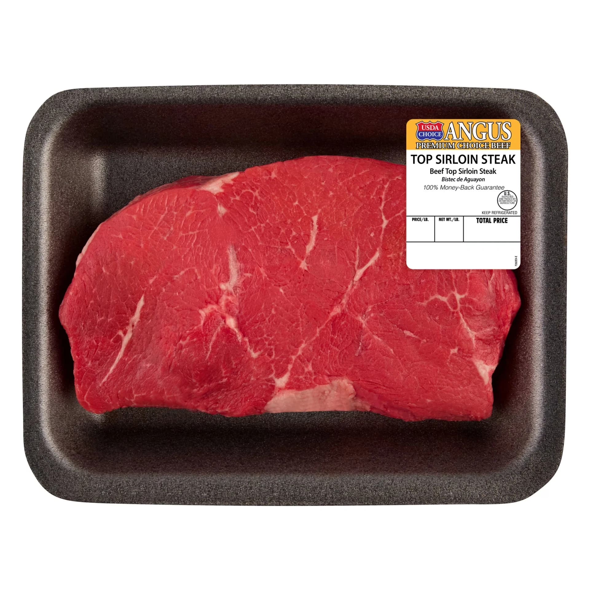 Top Sirloin Steak Choice Angus Beef, 1 per Tray, Fresh, 0.65 - 1.8 lb — product image 1