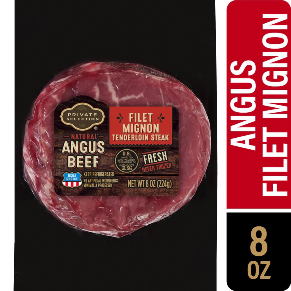Private Selection® Natural USDA Choice Angus Beef Filet Mignon Tenderloin Steak — product image 2