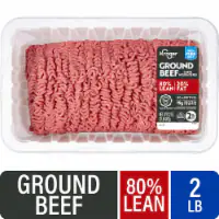 Kroger® 80/20 Ground Beef Tray 2 LB — product image 1