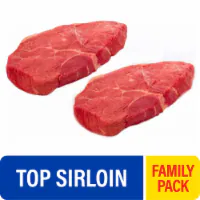 Choice Top Sirloin Beef Steak Family Pack (About 3-4 Steaks Per Pack) — product image 1