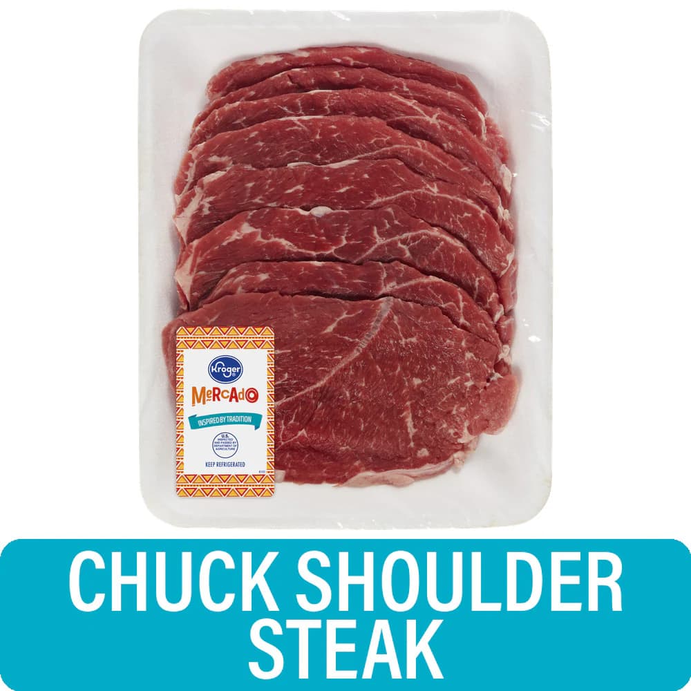 Kroger Mercado Thin Sliced Beef Chuck Shoulder Steak — product image 1