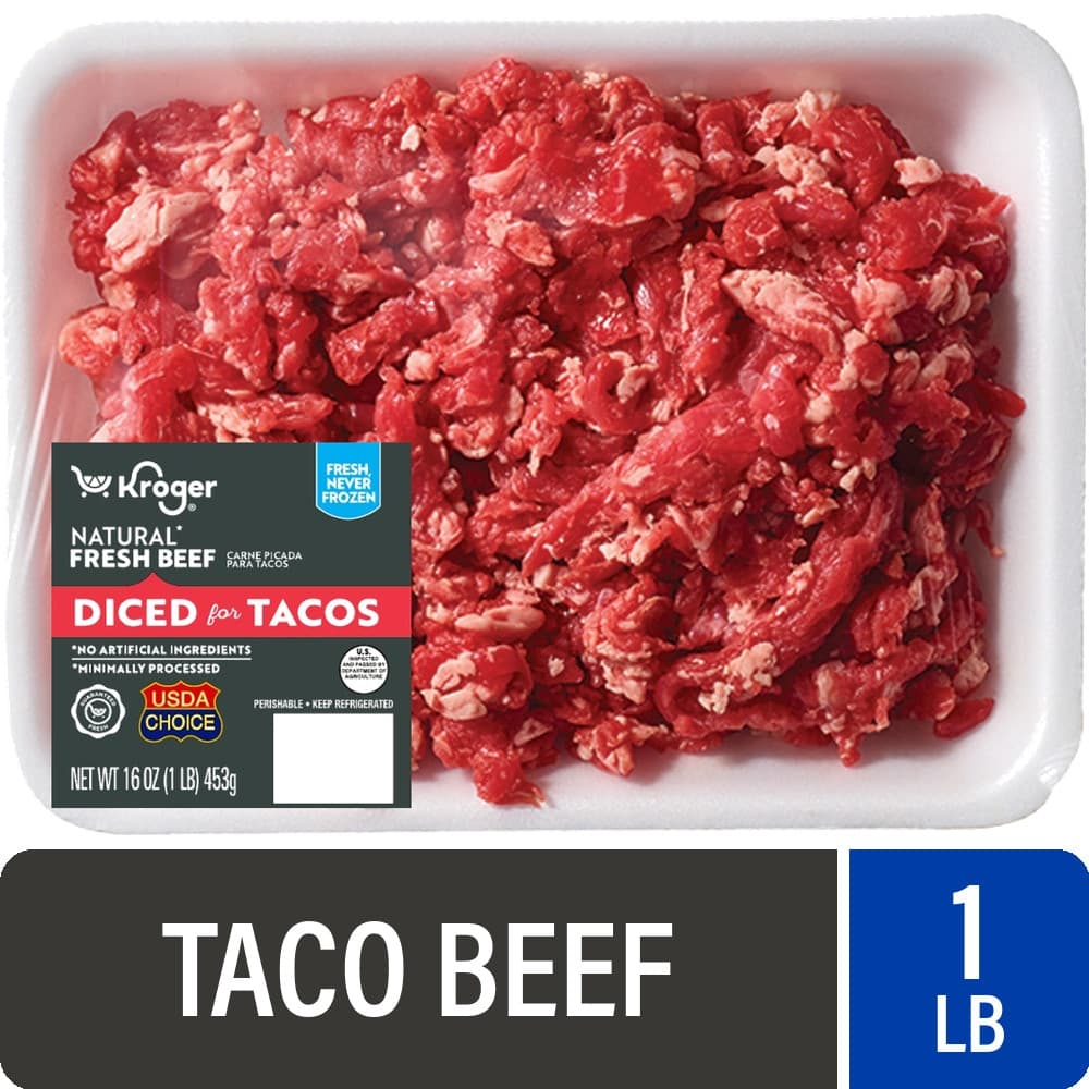 Kroger Natural Fresh Choice Beef Diced for Tacos — product image 2