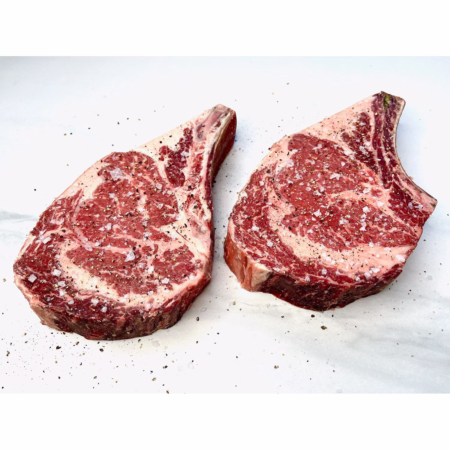 USDA Prime dry-aged bone-in cowboy ribeye, two 22.5-ounce steaks — product image 1
