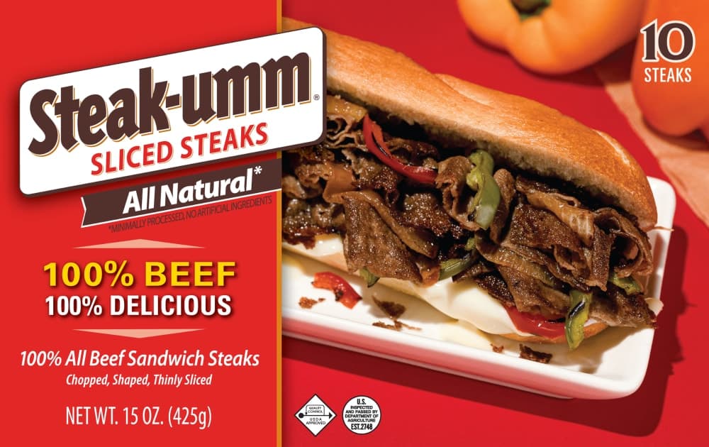 Steak-umm® All Natural 100% Beef Sandwich Steaks — product image 2