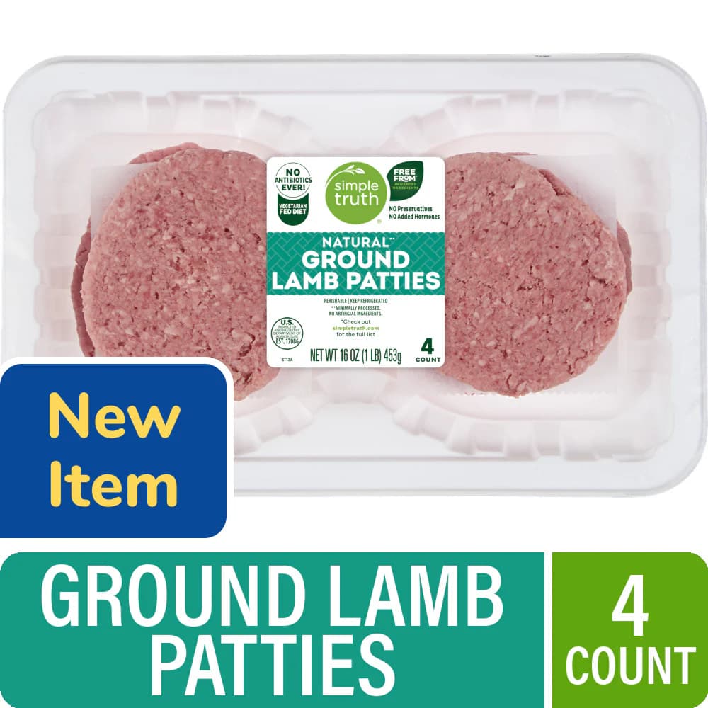 Simple Truth Natural Ground Lamb Patties — product image 1