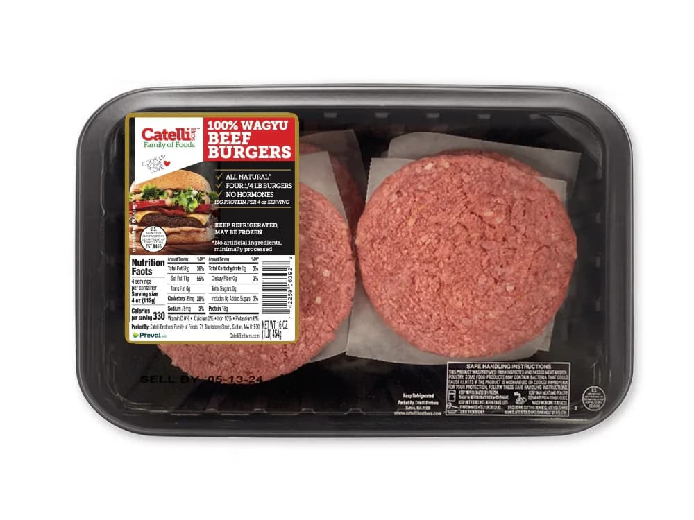Catelli 100% Wagyu Beef Burgers, 16 oz — product image 1