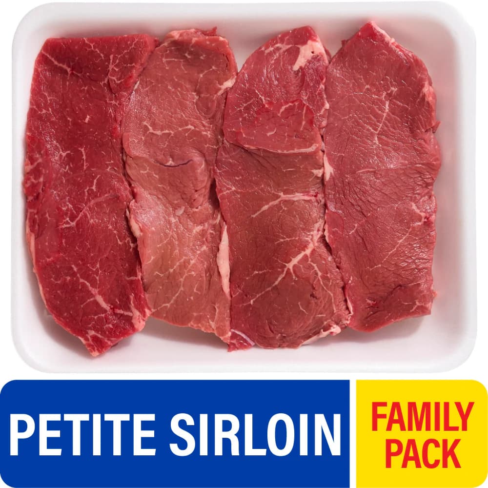 Choice Petite Sirloin Beef Steak Family Pack — product image 1