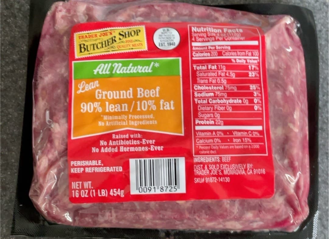 All Natural Lean Ground Beef 90% Lean / 10% Fat — product image 1