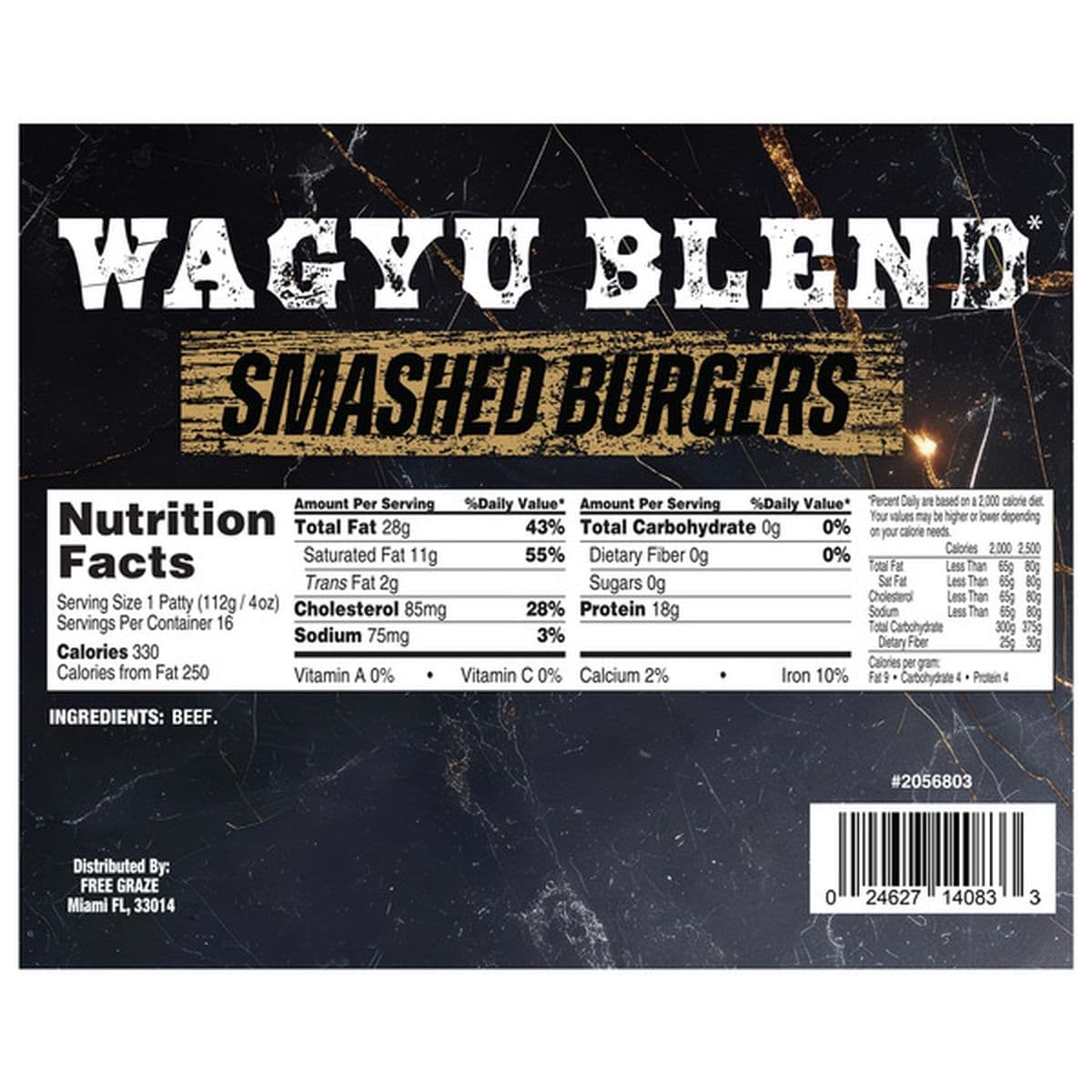 Free Graze Wagyu Blend Smash Burgers, 4 lb — product image 3