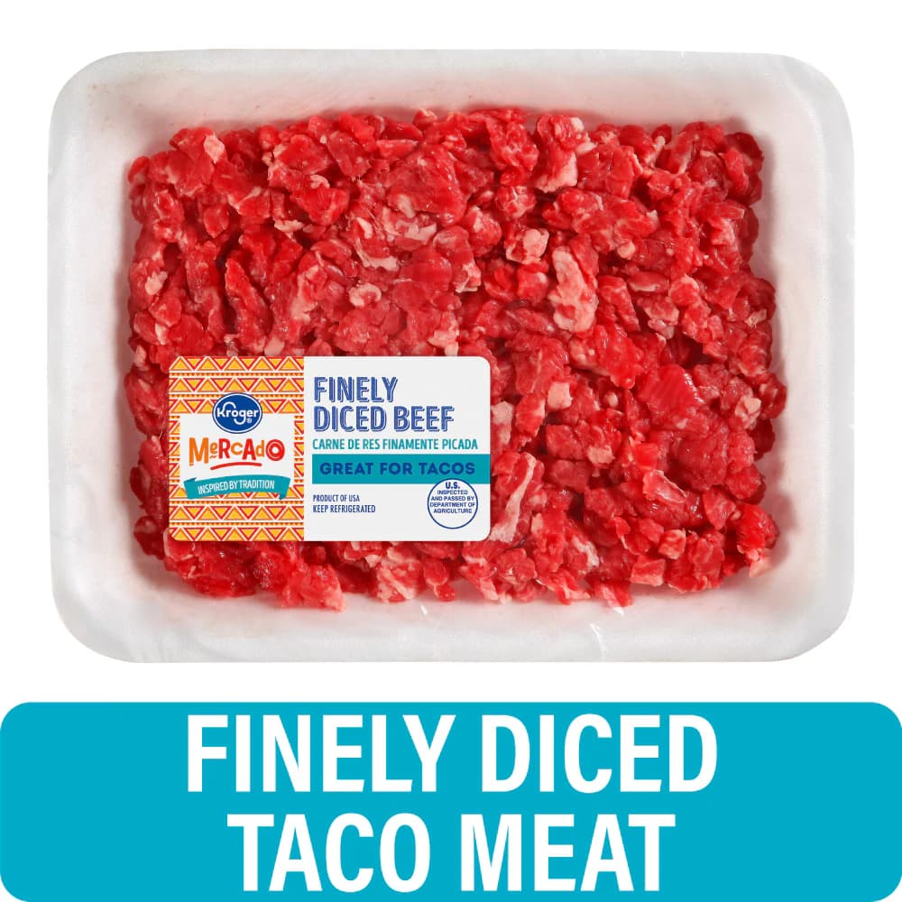 Kroger Mercado Finely Diced Beef Taco Meat — product image 1